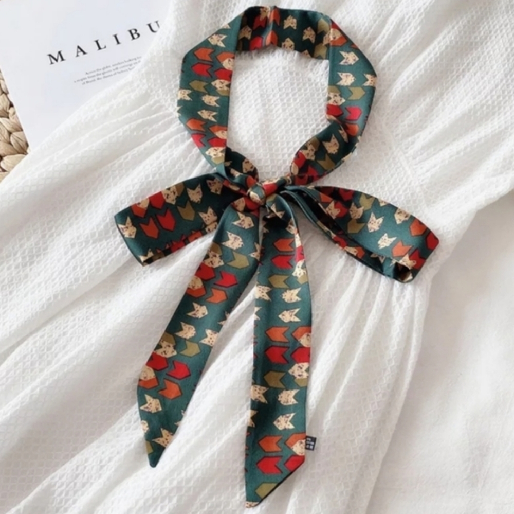 Patterned Twilly Scarf - Picture 2 of 11